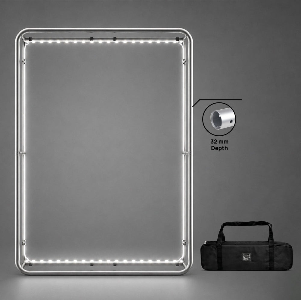 3D Tension Fabric Wall with LED Illumination