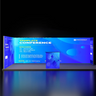 6m Backlit SEG U-Shape Booth Kit with Lightbox Counter