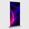 Silver Step Fabric Roll Up Banner