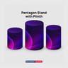 Pentagon Stand with Plinth