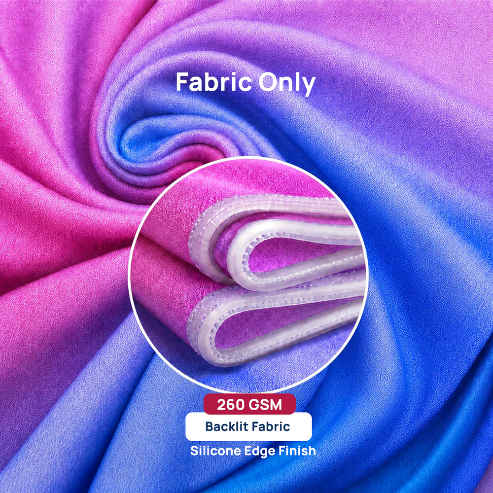 Non-Backlit SEG Fabric Media Wall - 1.2m W x 2m H