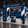 6x6m Booth Kit with 6m Backdrop, Entry Arch & 2 TV Mounts