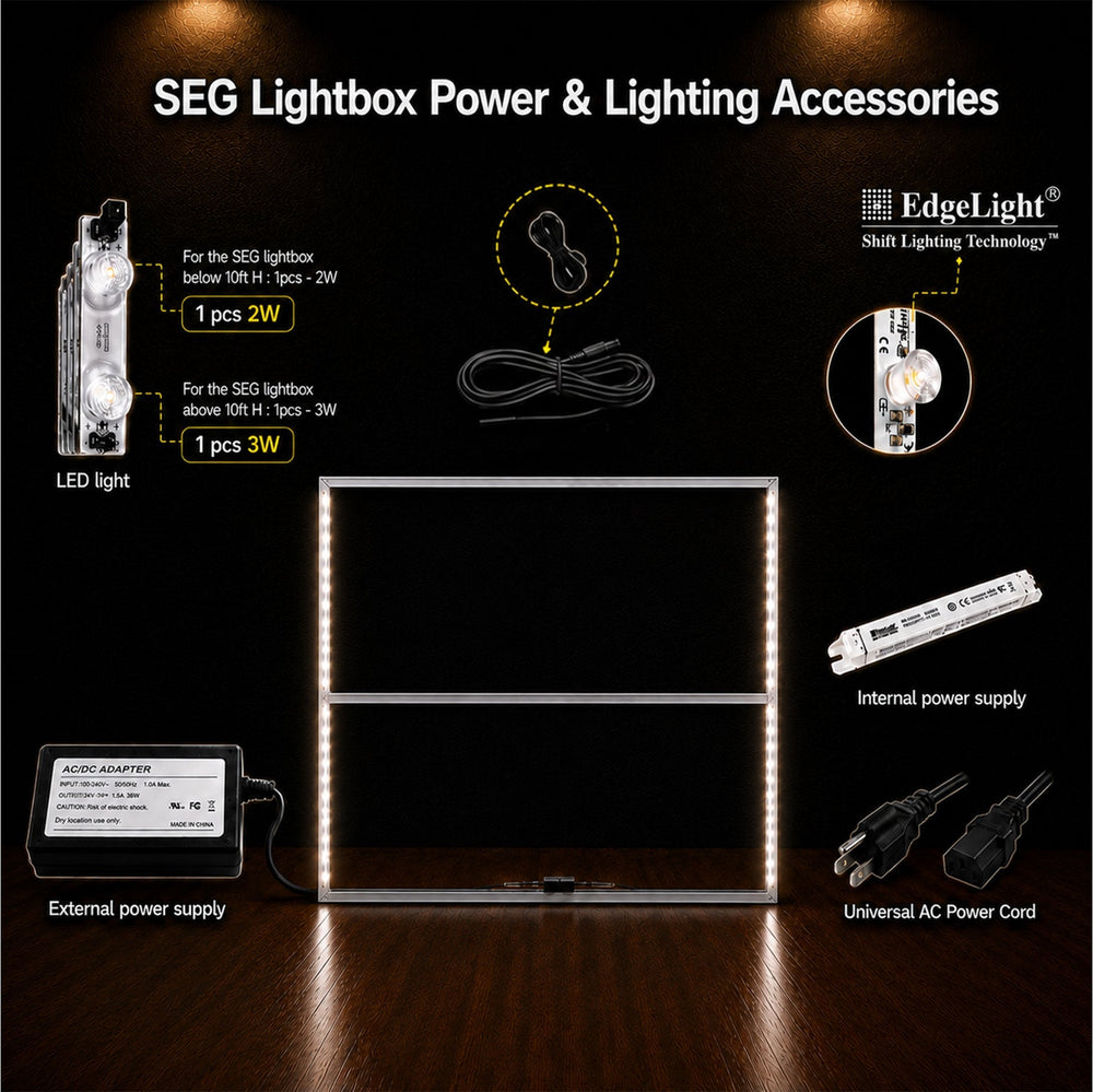 Backlit SEG Fabric Display Frame - 120mm Depth Aluminum Profile