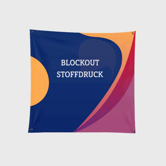 Blockout-Stoffbannerdruck