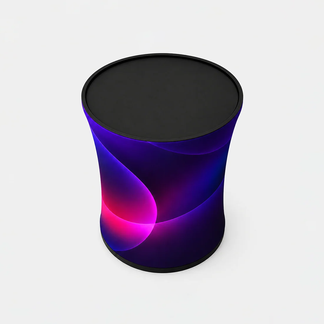 Backlit Fabric Round Pop Up Counter
