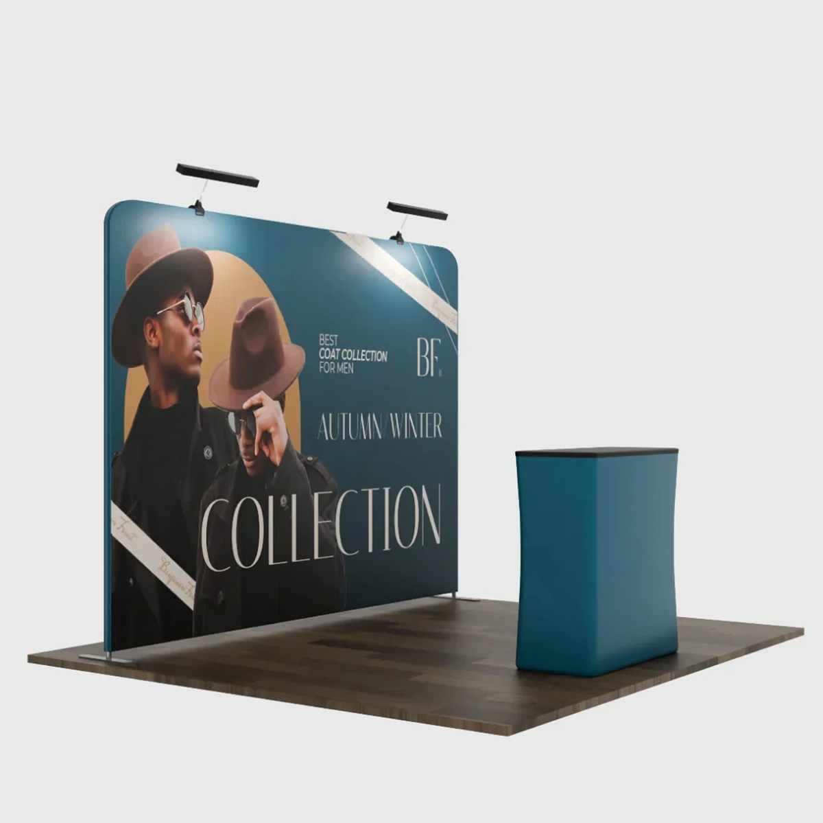 3x3m Straight Exhibit Pro 3-in-1 Display Kit with Illume Lights