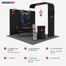 Modular L Arch TV Display Exhibition Kit for 3m Wide Booths
