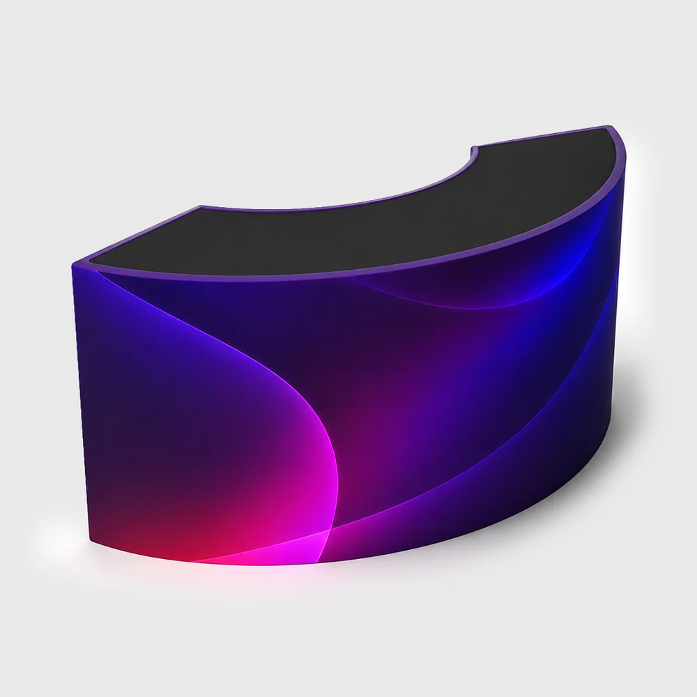 Fabric Trade Show Reception Desk – 1.5m Wide