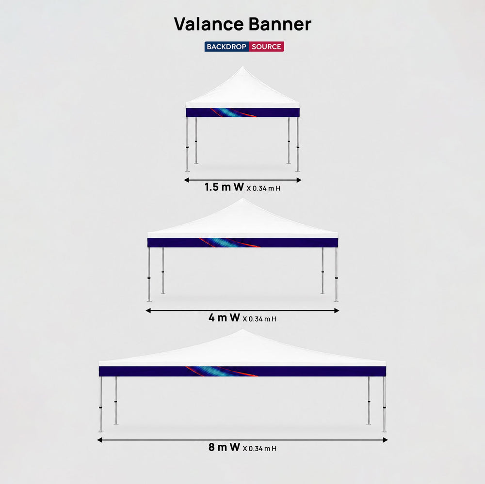 Fabric Canopy Tent Valance Banner Regular price