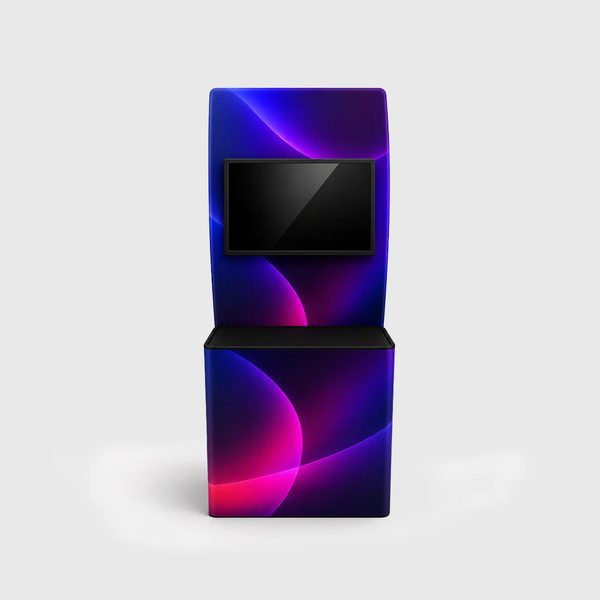 Integrated Monitor Fabric Display Table