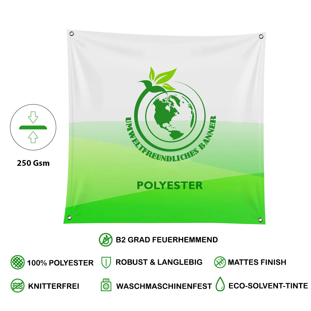 Umweltfreundliches Banner