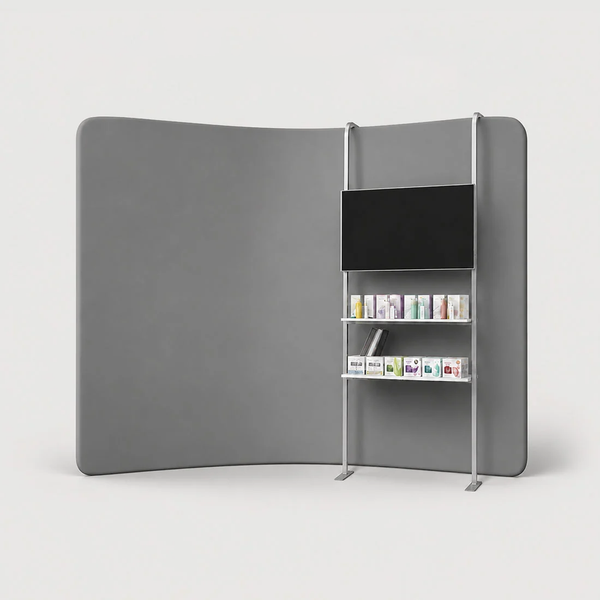 Modular Add-On Unit with TV Mount and 2 Shelves