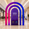 Multi-Tier Fabric Event Arch Display
