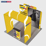 3x3m Square Arch Booth Kit with Backlit Lightbox Counter