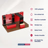 6x3m Booth Kit with 3D Wall Box, Waterfall Arches & 2 Counters