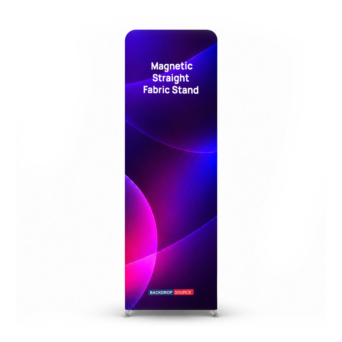 Magnetic Straight Fabric Banner Stand - included in Magnetic Fabric Banner Stand Exhibition Kit with Rectangular Header