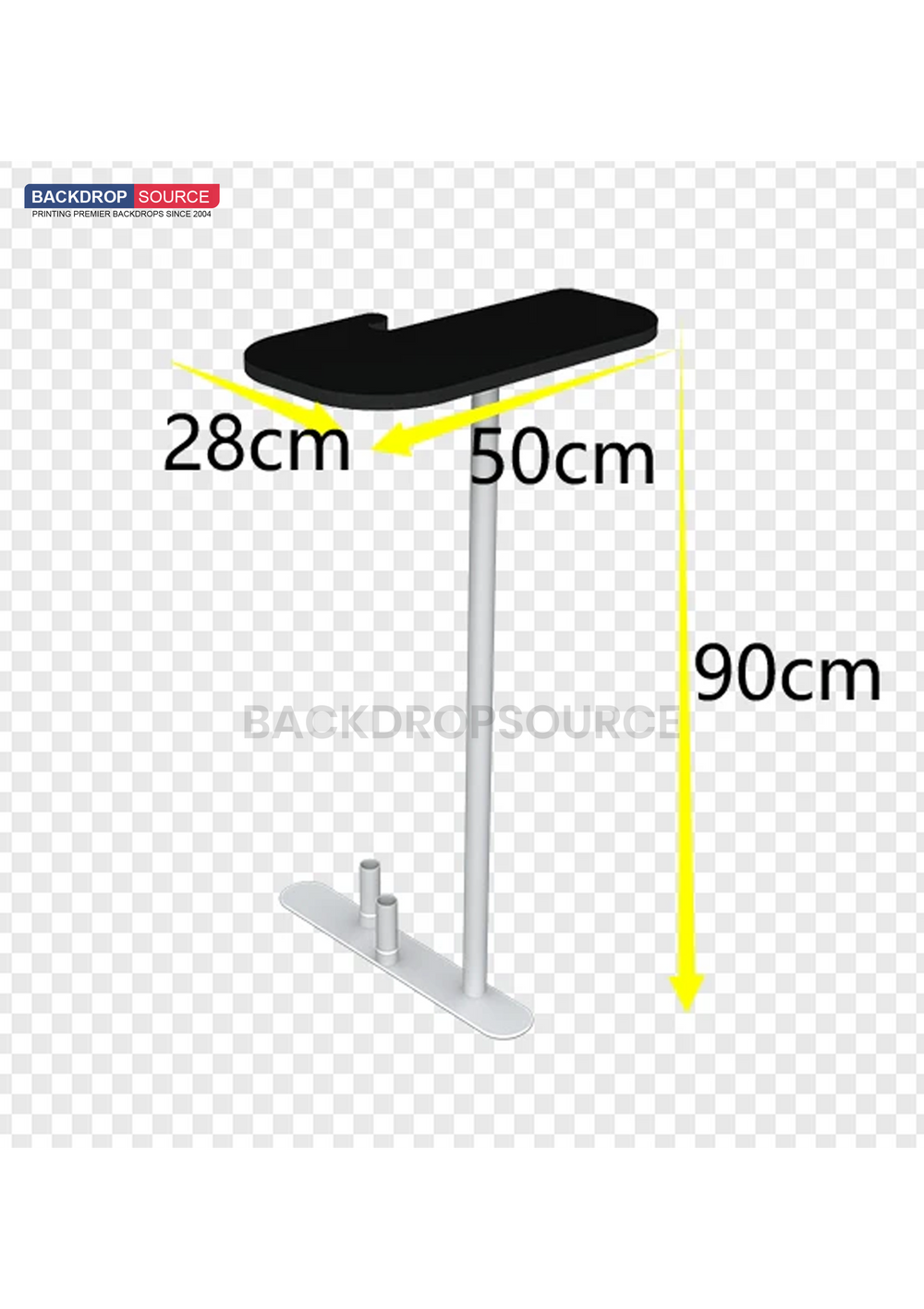 6x3m Booth Kit with Inclined & Curved Walls, 2 Counters & TVs