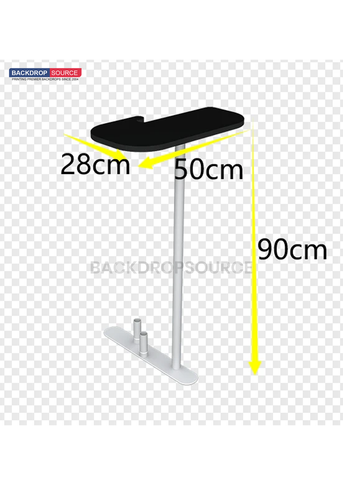 6x3m Booth Kit with Inclined & Curved Walls, 2 Counters & TVs