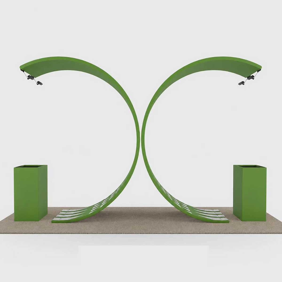 3x6m C-Arch Booth Kit with 2 Counters
