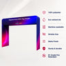 Square Shape Tension Fabric Display Arch With Header