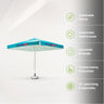 Square Market Umbrellas With Valances  – 3m x 3m