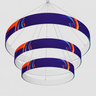 Tiered Circle Hanging Banner