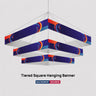 Tiered Square Hanging Banner
