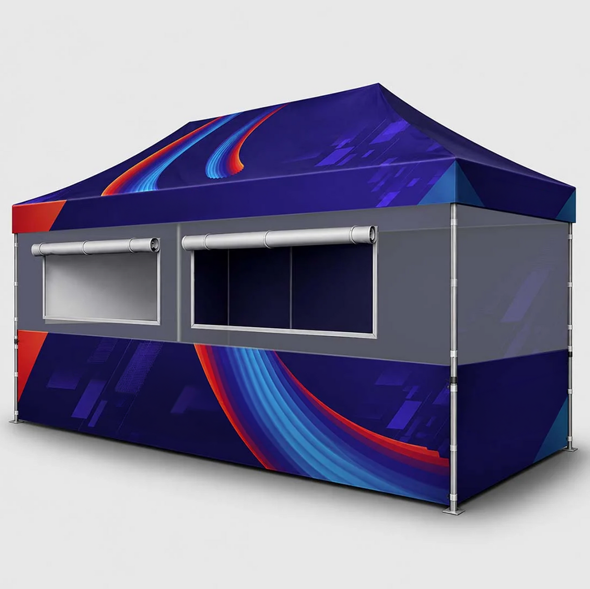 4.5m x 3m Fabric Food Booth Canopy Tent
