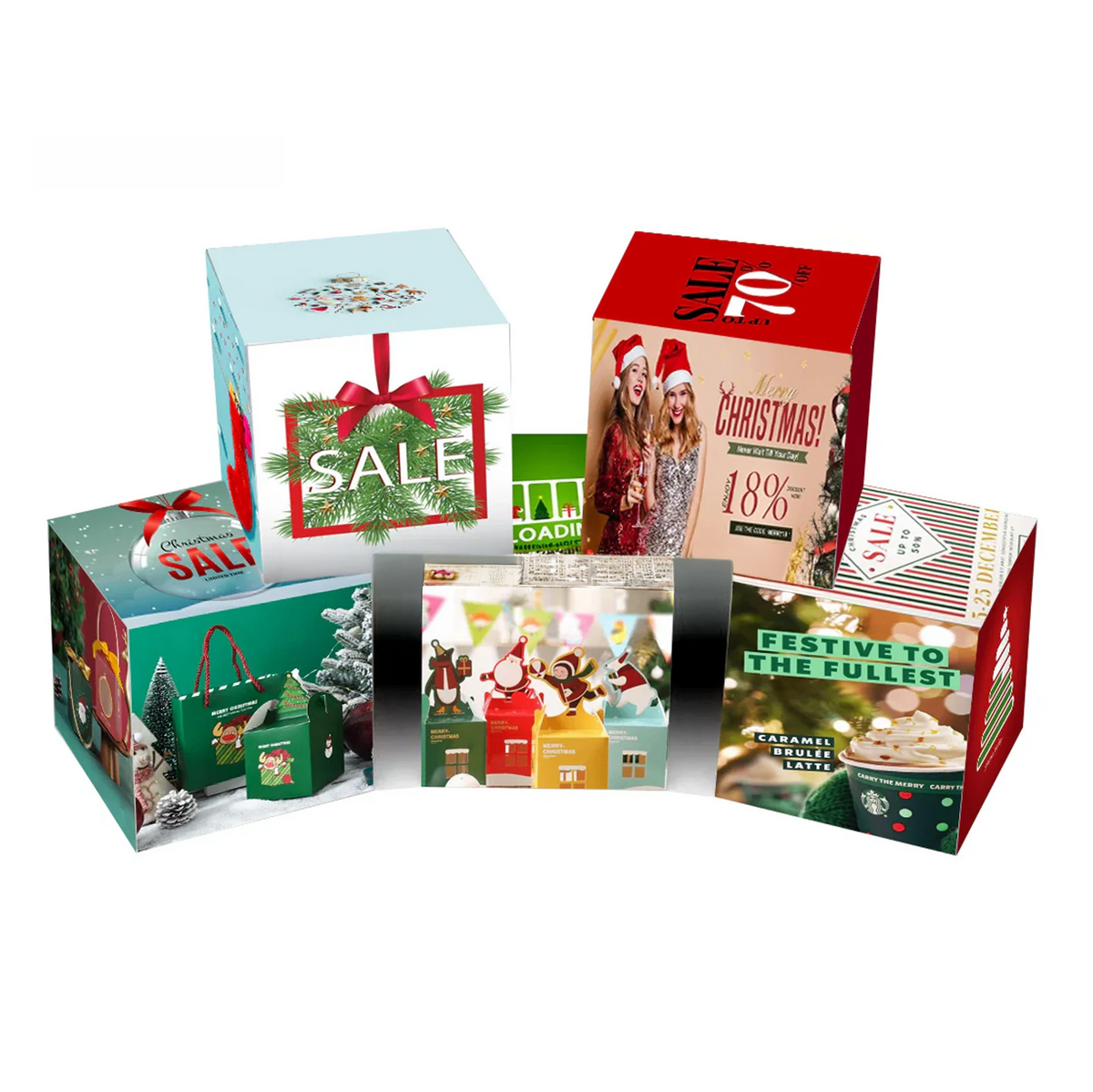 5 Sets of Stretch Fabric Displays for Product Showcase