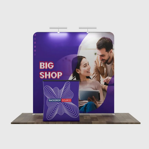 3x3m Straight Exhibit Pro 3-in-1 Display Kit with Hard Podium Case