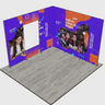 3m Folding SEG Backwall Kit with Short Side Returns