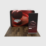 3x3m Trade Show Booth Kit with Backwall & Roll-Up Banner Stand