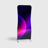 Vertical S-Shaped Fabric Banner Display