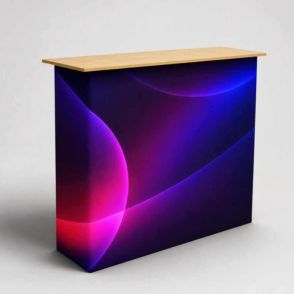 Table Pop Up Fabric Display Counter (For Podium & Booth Exhibitions)