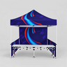 3m x 3m Fabric Event Tent with Folding Counter Table