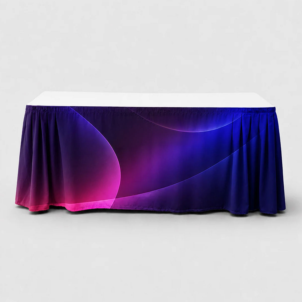 Custom Fitted Table Skirts without Top