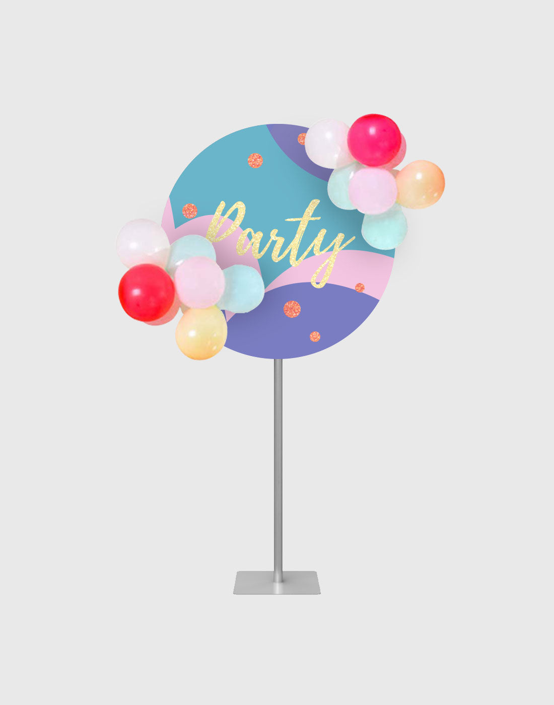 Aluminium-Ballonständer mit individuellen Drucken für Geburtstagsfeiern/Hochzeiten/Events