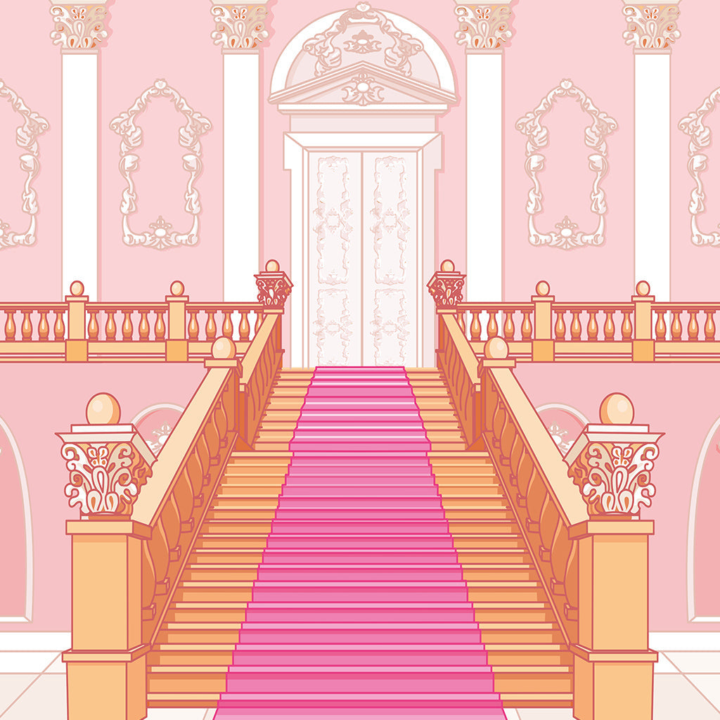 Princess Castle Stairs Background