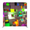 3D rendering Abstract Background color Light cubes Backdrop