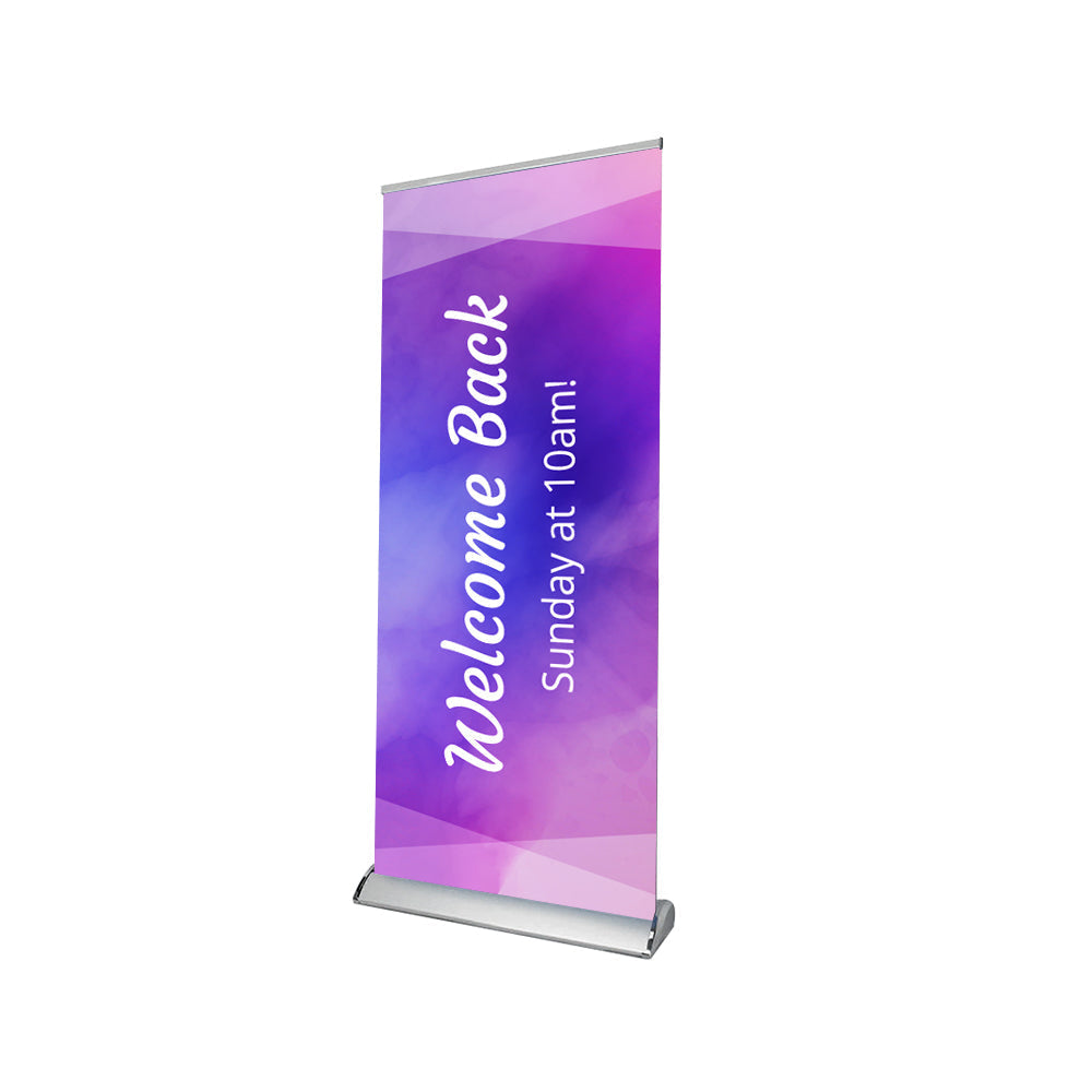 Church Welcome Back Sunday at 10 AM Retractable Banner Stand