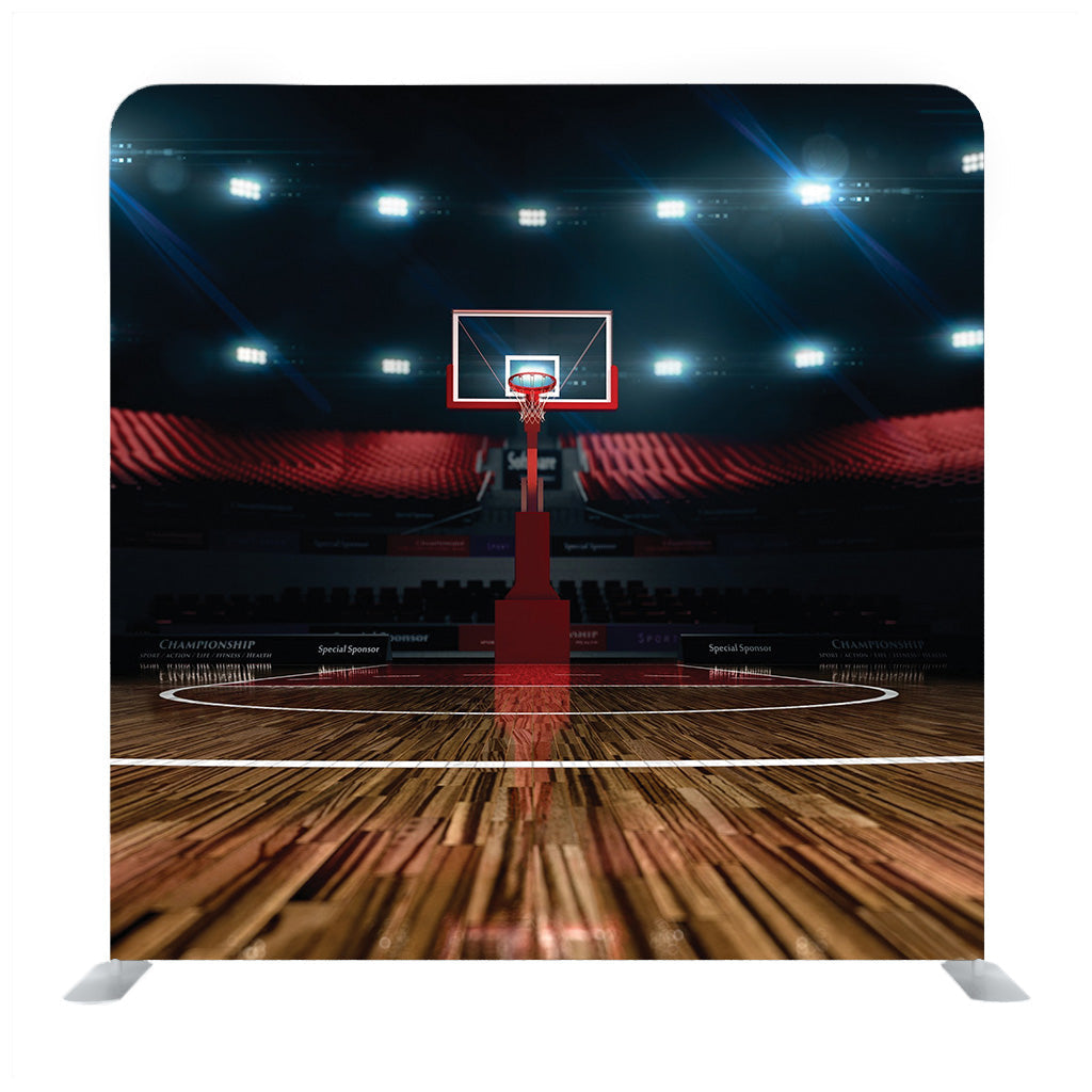 3D Render Basketball Court Background Backdrop