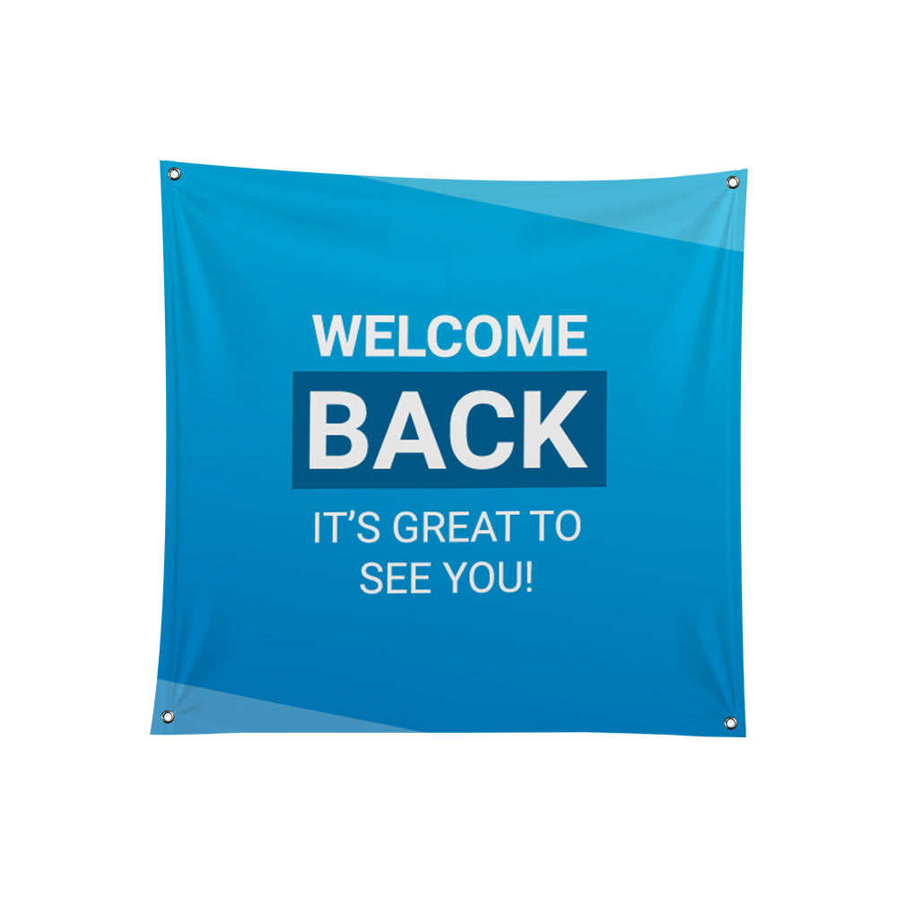 Church Welcome Back It's Great To See You Polyester Banner
