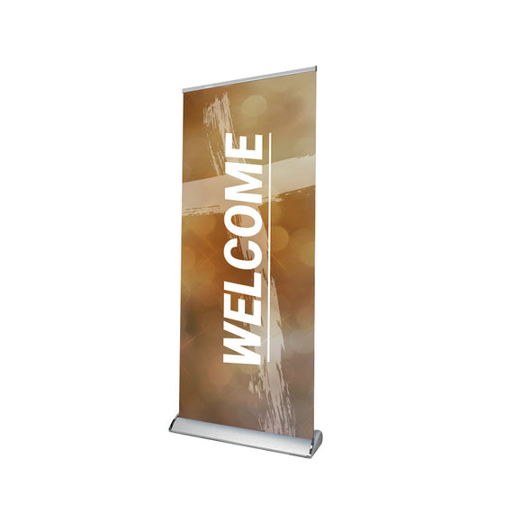 Church Welcome Retractable Banner Stand