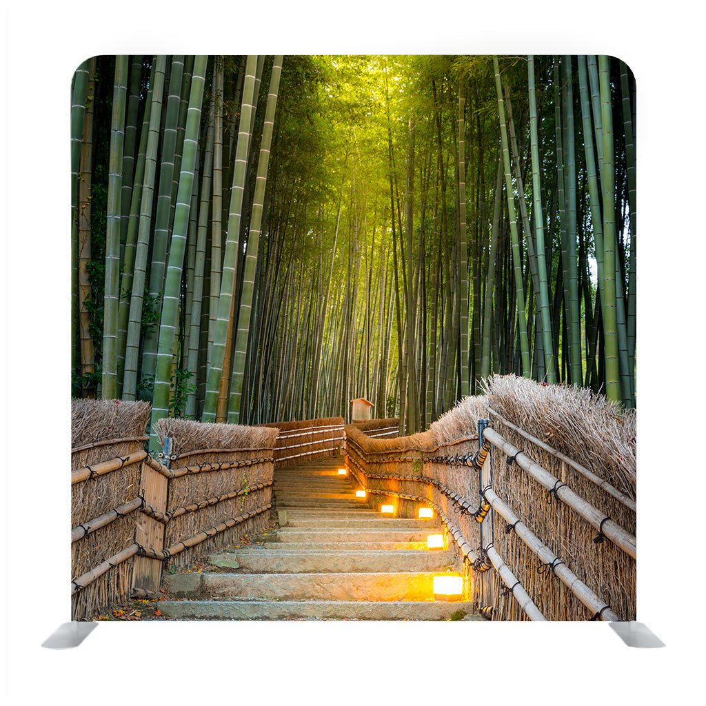 Arashiyama Bamboo Forest in Kyoto Japan Background Media Wall