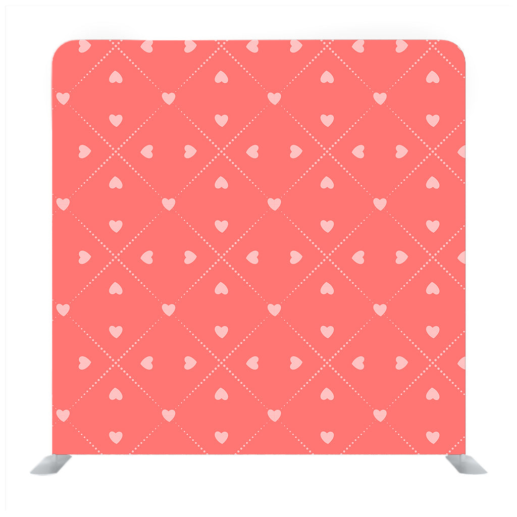 Beautiful  vector pattern with Pink hearts symbols Backdrop