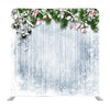 Christmas Decor With Floral And Wooden Media Wall