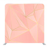 Rose and Gold Triangle Pattern Media Wall