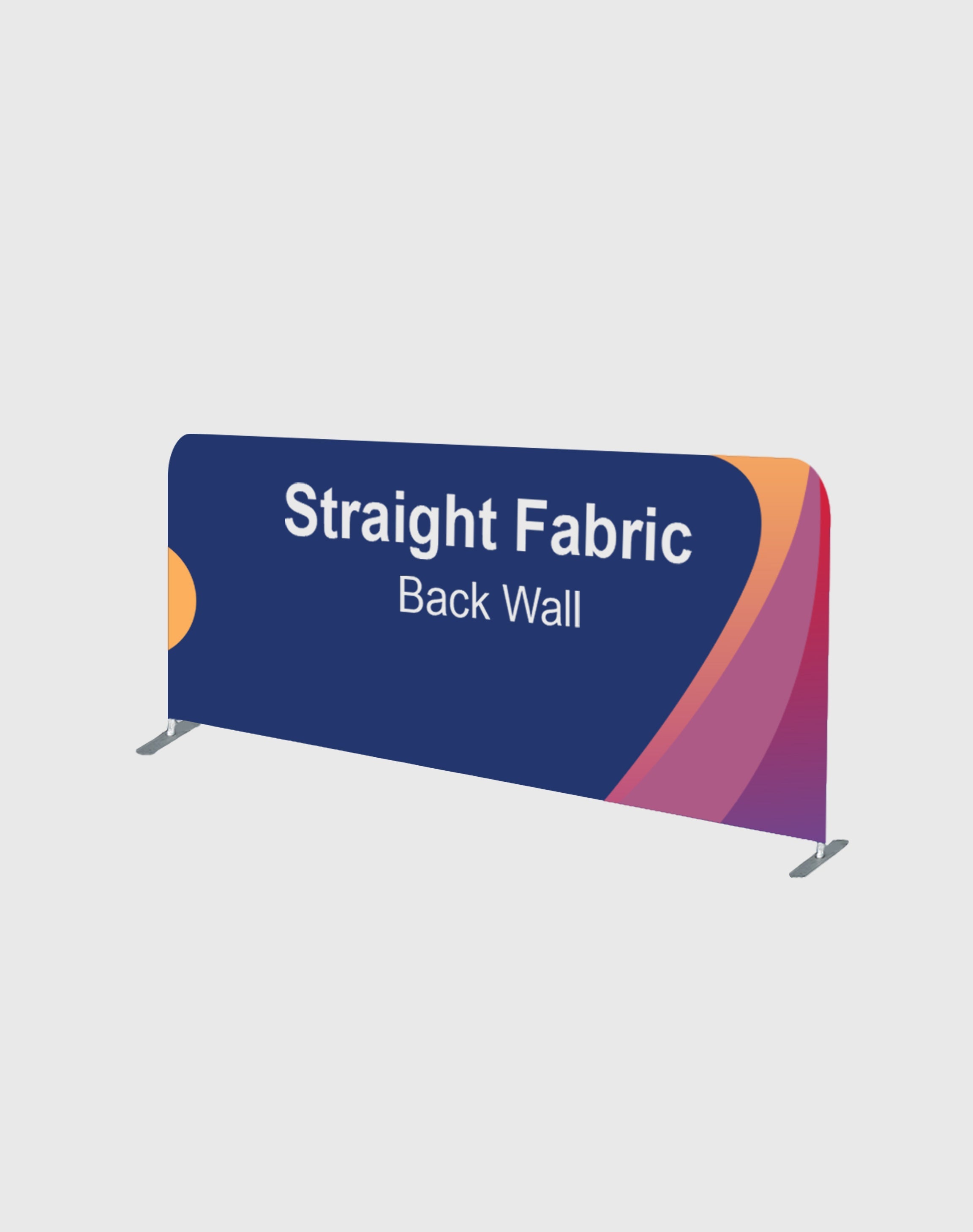 10' W x 3' H Straight Tension Fabric Backdrop Media Wall