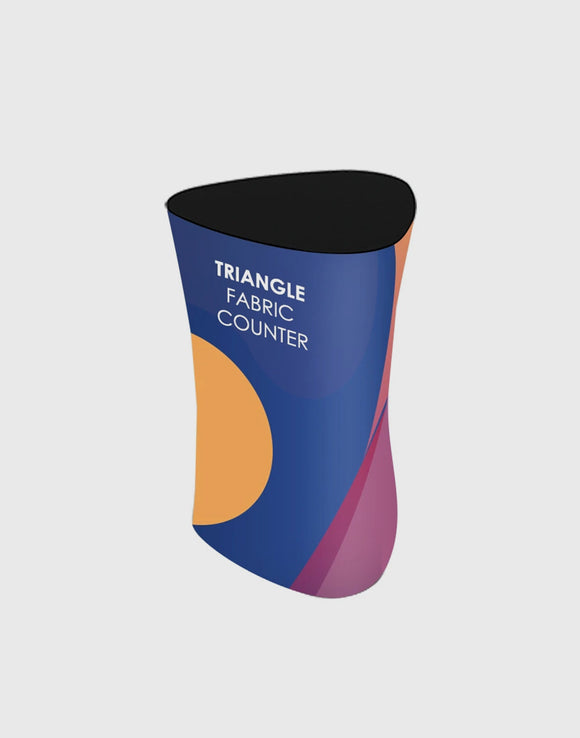Triangle Fabric Display Counter (für Podiums- und Standausstellungen)