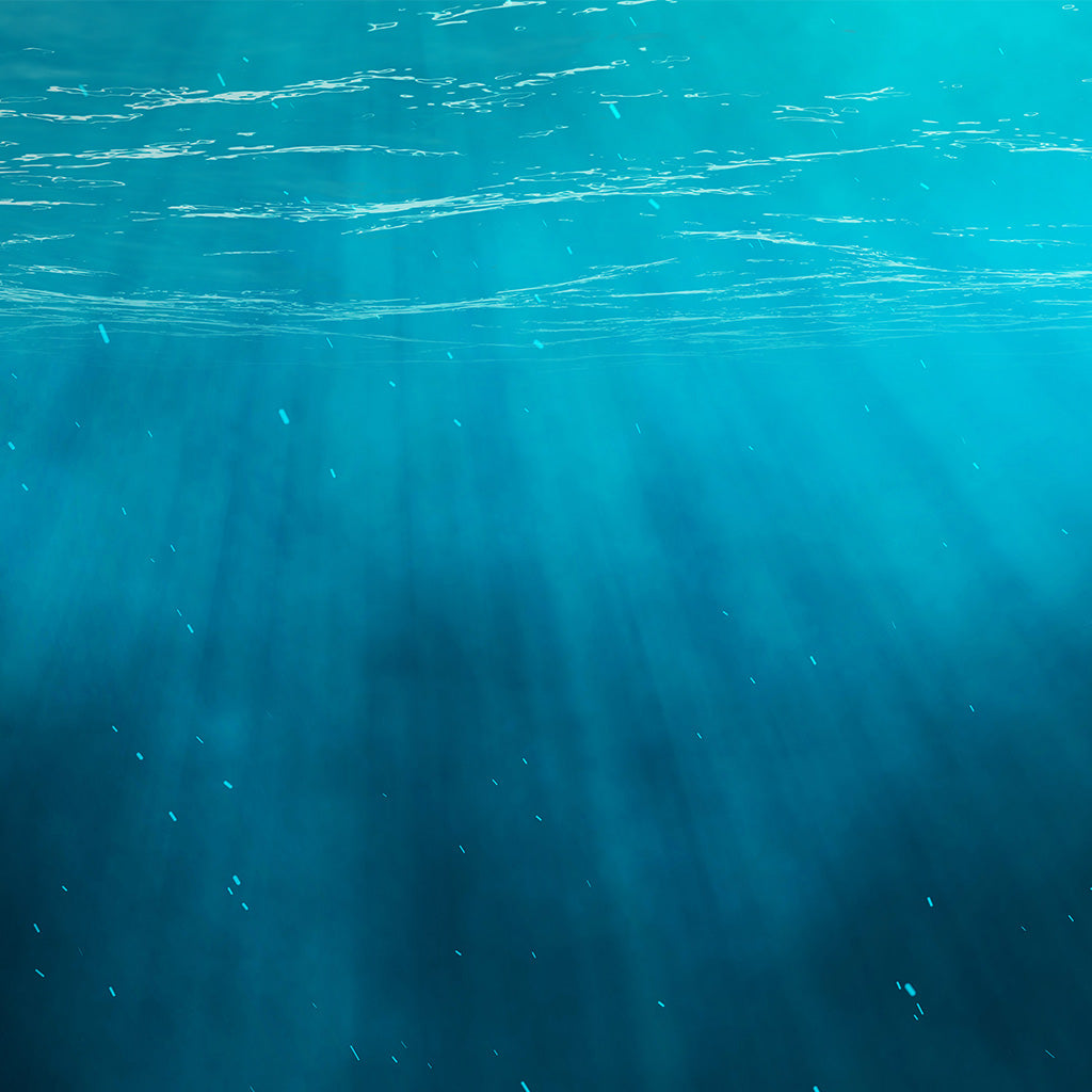 Ocean Underwater Sea with Light Rays Background